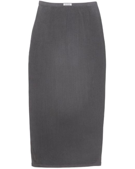 Acne Gray Jersey Skirt