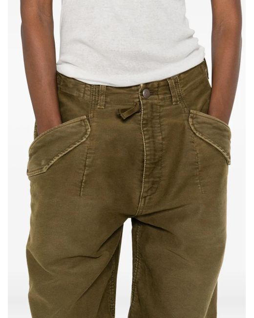 R13 Green Cotton Trousers