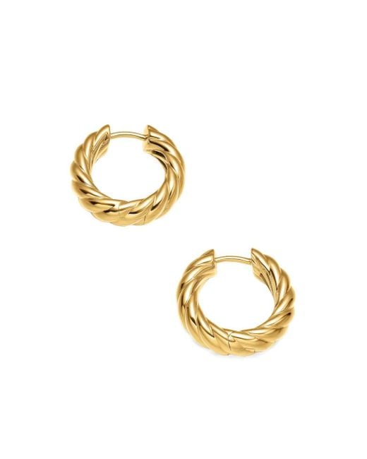 Pendientes DY Madison® en oro amarillo de 18 ct David Yurman de color Metallic