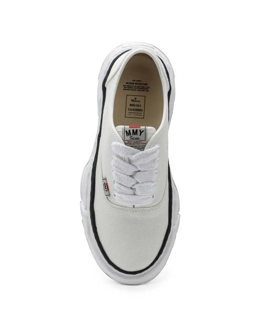Maison Mihara Yasuhiro White "Baker 26" Og Sole Canvas Low-Top Sneakers for men