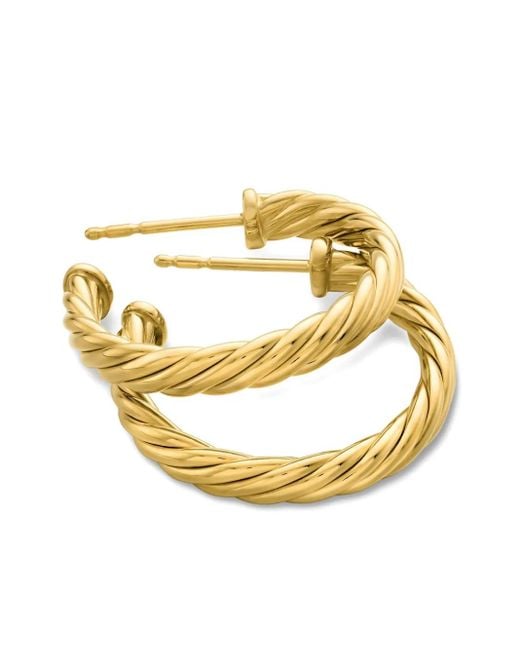 Aros Cablespira en oro amarillo de 18 kt David Yurman de color Metallic