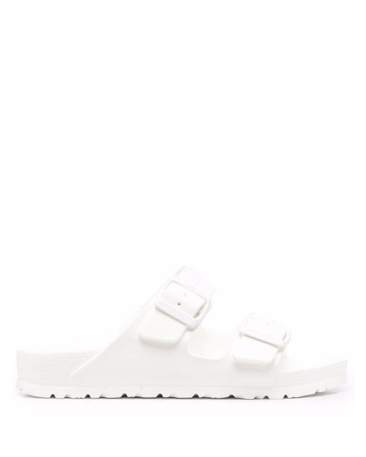 white flat slides