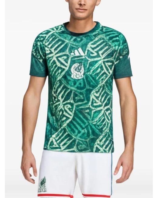 Adidas Green Mexico 26 Home Pre Match Jersey for men