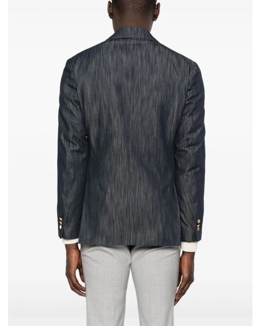 Lardini Blue Denim Blazer for men