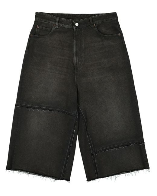 MM6 by Maison Margiela Black Denim Shorts for men