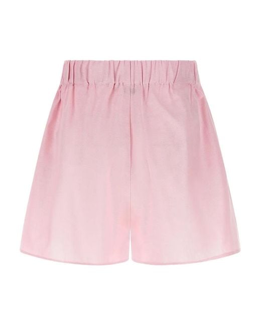 ANDAMANE Pink Georgiana Cotton Shorts Set