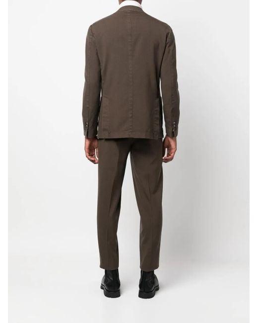 Dell'Oglio Gray Double-Breasted Suit for men