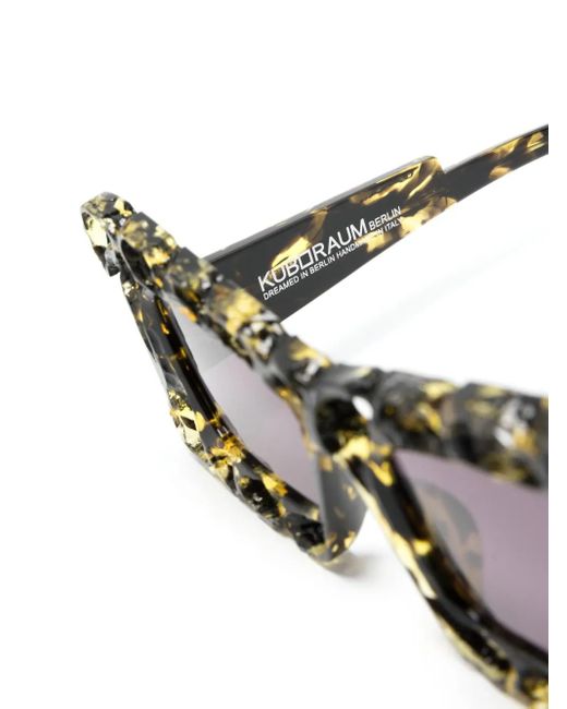 Kuboraum Black R2 Hypercore Rectangle-Frame Sunglasses