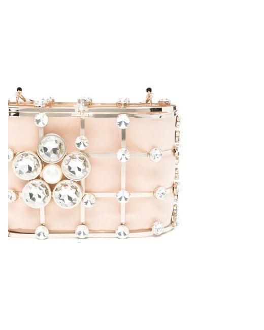 Rosantica White Holli Matera Crystal-Embellished Tote Bag