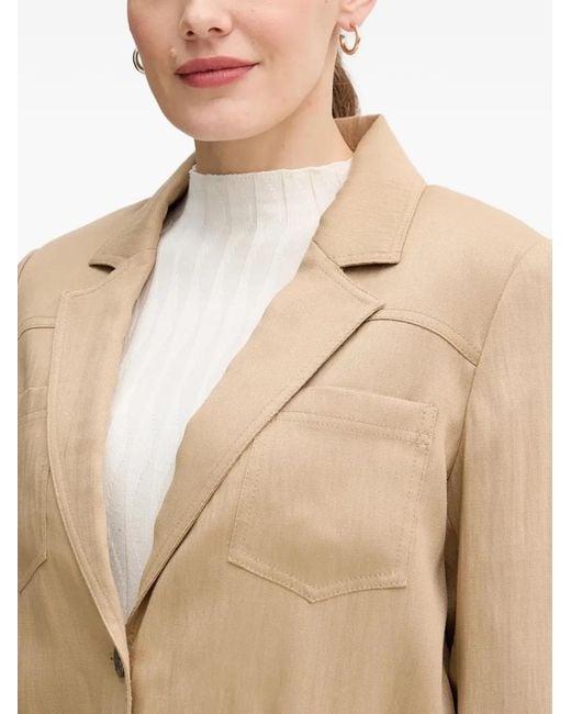DKNY Natural Chest-Pockets Jacket