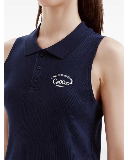 Chocoolate Blue Logo-Embroidered Polo Shirt