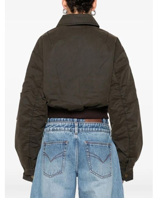 Feng Chen Wang Brown Lace-Up Pocket Jacket