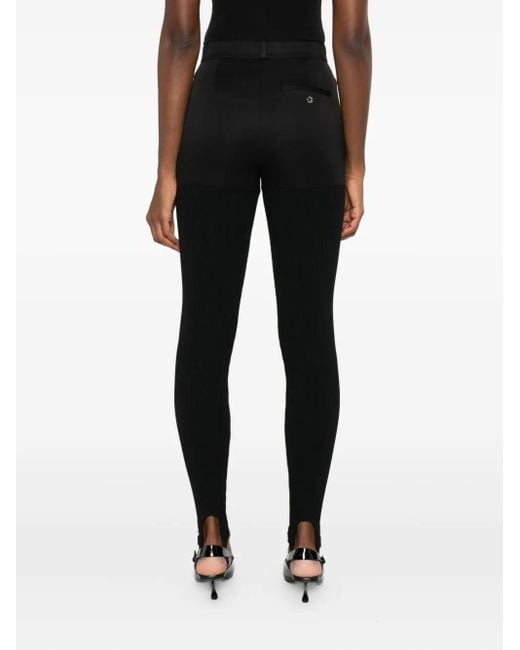 Coperni Black High-Waisted Stirrup Trousers
