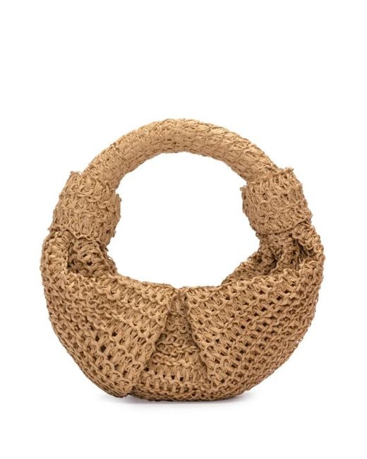 Simon Miller Metallic Raffia Lopsy Bag