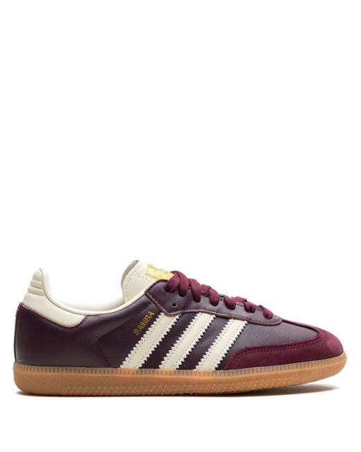 Adidas Red Samba Og /Core/ Metallic" Sneakers
