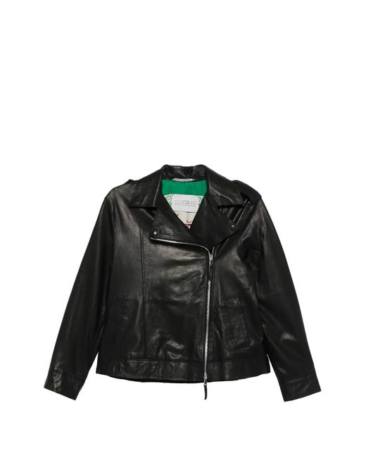Leather Authority Black Chardonnay Zip-Up Jacket