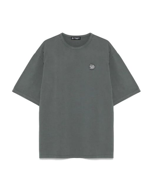 Societe Anonyme Gray Text-Print T-Shirt