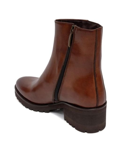 SOMMET Brown Zip-Fastening Boots