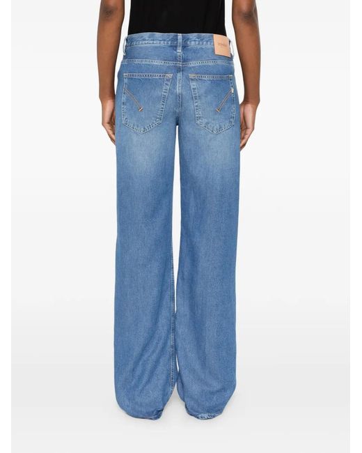 Dondup Blue Jacklyn Tailored Trousers