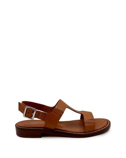 Guglielmo Rotta Brown Leather Sandals