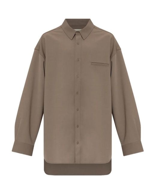 Entire studios Gray Chest-Pocket Shirt
