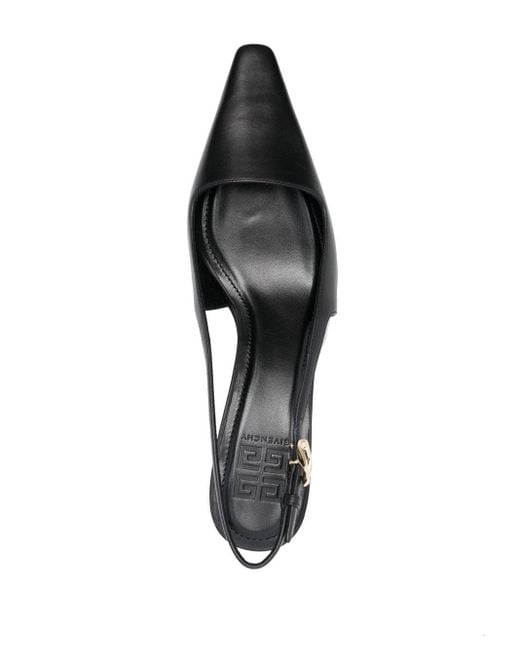 Givenchy Black G-cube 50mm Slingback Heels