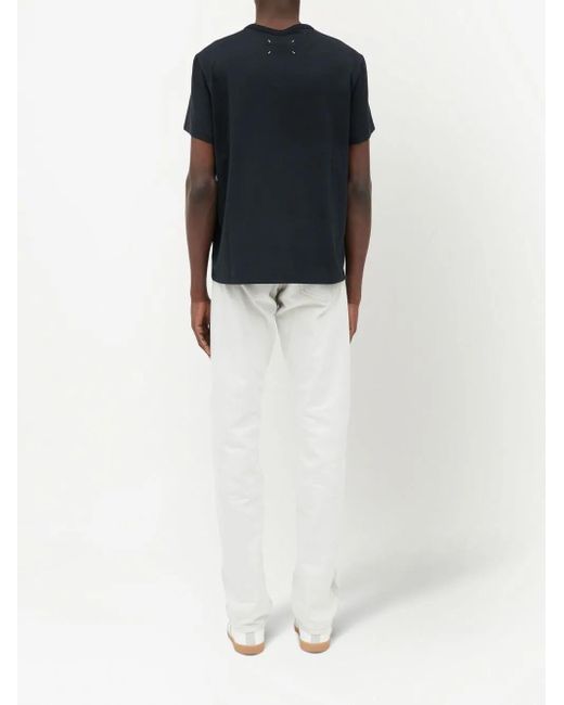 Maison Margiela Black T-shirt With Embroidery for men