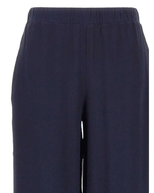 Kangra Blue Silk Palazzo Pants