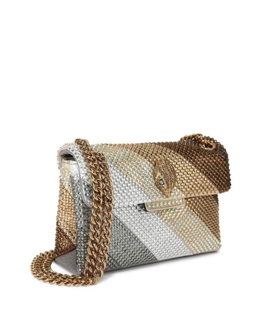 Kurt Geiger White Kensington Embellished Bag