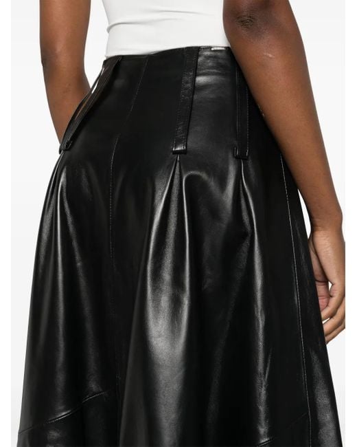 Cassell Black Panelled Midi Skirt