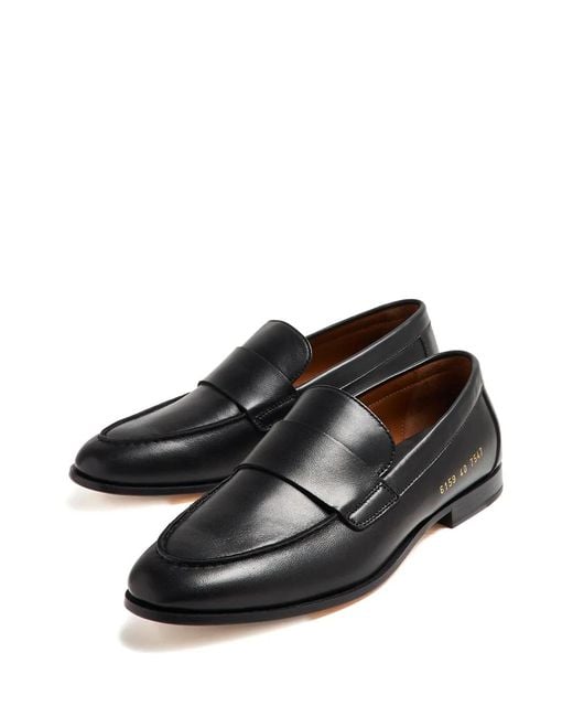 Common Projects Black Leather Loafers
