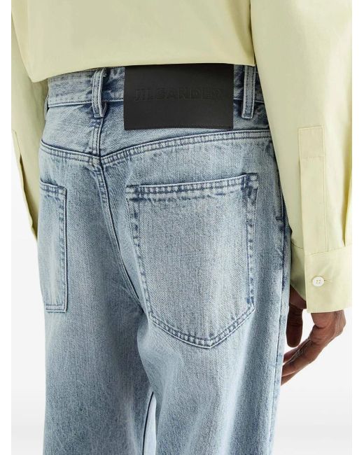 Jil Sander Jeans Mit Logo-Patch in Blue für Herren