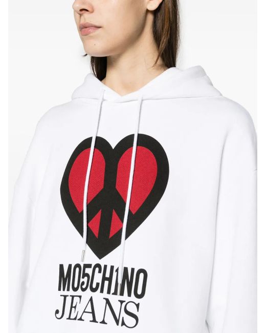 Moschino White Sweatshirt Clothing