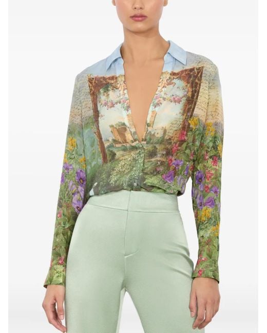 Alice + Olivia Eloise シャツ Green