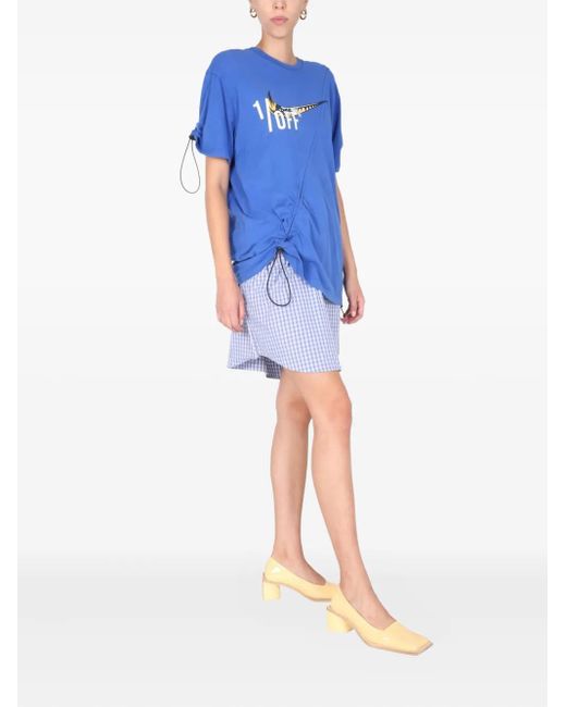 1/OFF Blue Drawstring Dress