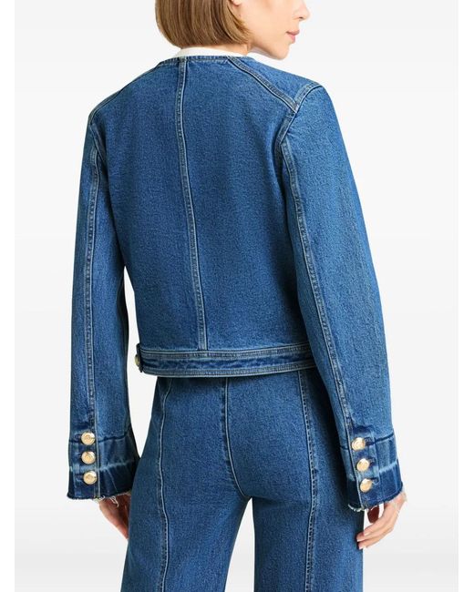 Cinq À Sept Blue Travis Buttoned Jacket