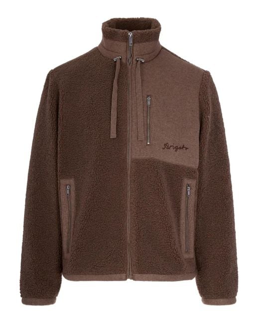 Axel Arigato Men's Brown Logo-Embroidered Jacket