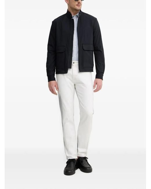 Trussardi Blue Zip-Up Jacket for men