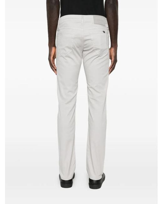 Jacob Cohen White Cotton Pants for men