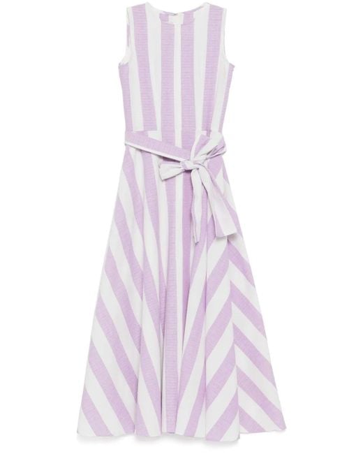 Bambah Purple Striped Dress