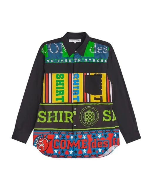 Comme des Garçons Green Graphic Shirt for men