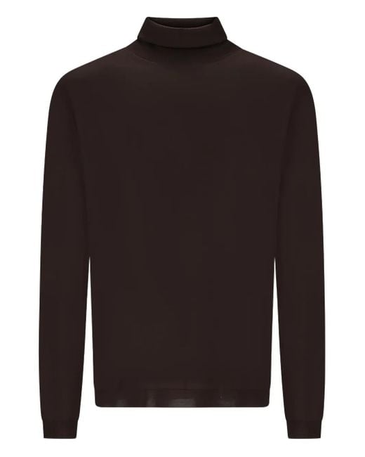 GOES BOTANICAL Brown Turtleneck Sweater for men