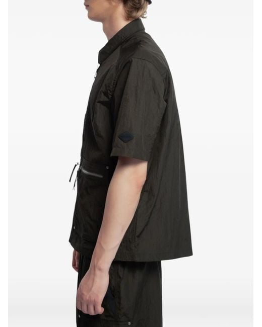 Spoonyard Black Zip-Up Pocket Shirt