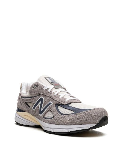 New Balance White 990V4 "Made