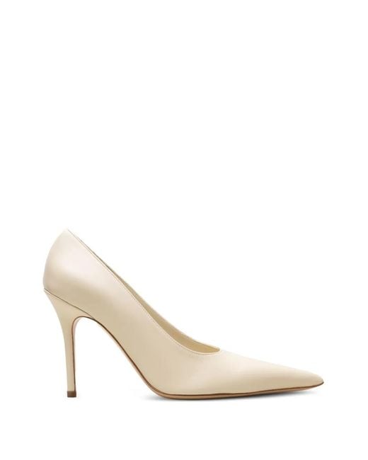 Gia Borghini White Leather Pumps