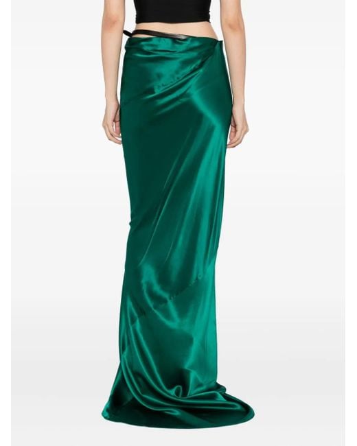Tom Ford Bias シルクスカート Green