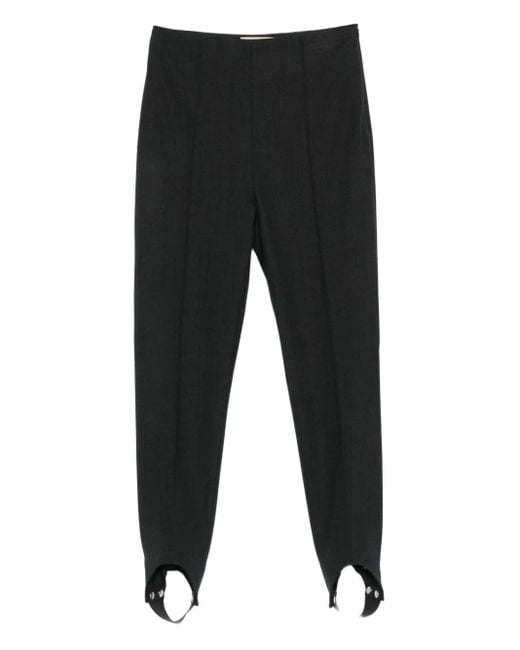 Pantaloni Con Staffe di Plan C in Black