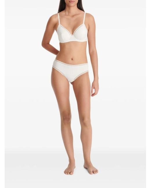 Eres White Flow Full-Cup Bra