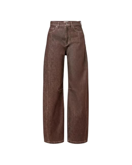 Drykorn Brown Liable Wide-Leg Jeans