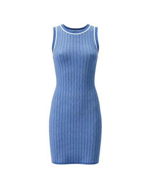 Toccin Blue Patty Crew-Neck Dress